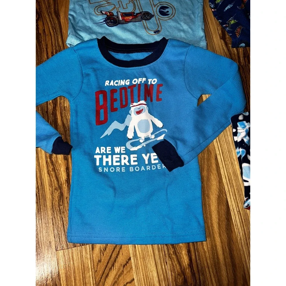 Hot‎ Wheels Sony Playstation Carter's Yeti Boy's Pajama's PJ Sz 4 4T Lot Of 3